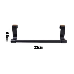 YESPERY 23/36cm Towel Rod Steel Metal Wire Over Cabinet Towel Rack Storage Organizer Bathroom Door Hanging Towel Rack Punch-free Rag Hanger