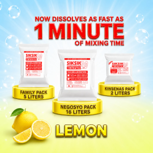 SIKSIK DIY Dishwashing Liquid Kit (2L 4L & 16L Yield) - Easy Mix Formula - Calamansi & Lemon Scent