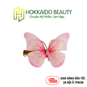 Hokkaido - Kẹp tóc hình bướm màu hồng gradient xinh xắn cho bé gái
