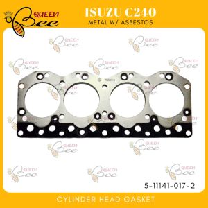 QUEENBEE Isuzu C240 Cylinder Head Gasket 5-11141-017-2 Metal with Asbestos
