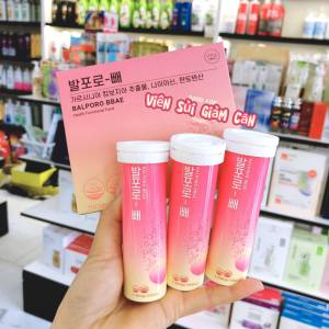 HỘP 3 ỐNG - Viên Sủi Giảm Cân Chuyển Hóa Mỡ Thừa Balporo Bbae Hàn Quốc