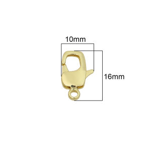 1PC 14K Gold Plated High Quality Brass Lobster Clasps Crab Claws Clasp Connectors For Necklace Bracelet DIY Jewelry Finding Making Accessories