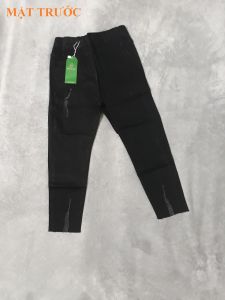 QUẦN BAGGY JEAN ĐEN PHỐI RÁCH
