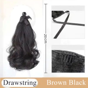 Fashion Long Curly Synthetic Ponytail Hair Extensions Hair Piece Pony Tail Piece