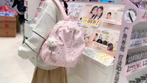 New Spring School Bag for Women in Korean Style ins Sweet Starry Girls Heart Travel Backpack High-Value Forest Style Backpack