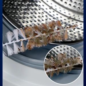 60CM Washing Machine Cleaning Brush Long Handle Washing Brush for Drum Inner Walls and Sink Gaps Foldable Washing Machine Gaps Brush