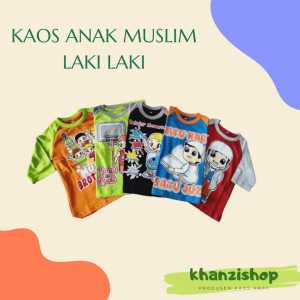 Baju Kaos Anak Laki Laki Muslim 1-9th Cotton 24s