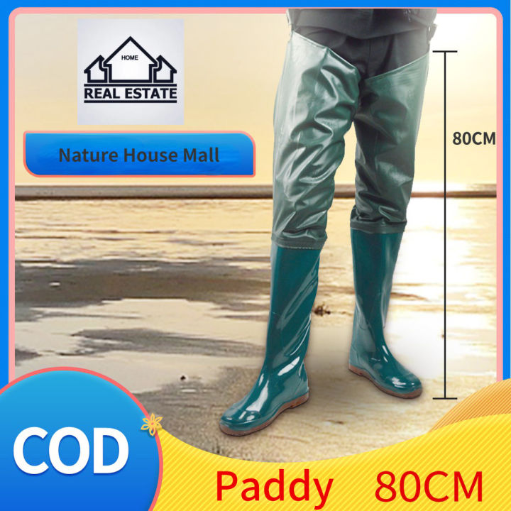 Nylon Fly Fishing Hip Waders Boots with Cleated Soles Chest Wader Boots  Fishing Pants Shoe Fish Catching Rain Boot Waterproof Wading Sock One-piece  Bootfoot for Farming Hunting