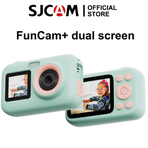 SJCAM 1080P Dual Screen Kids Digital Camera FunCam High Resolution Portable Mini Children Video Camera with LCD Display for Boys Girls Friend Birthday Gift kid camera