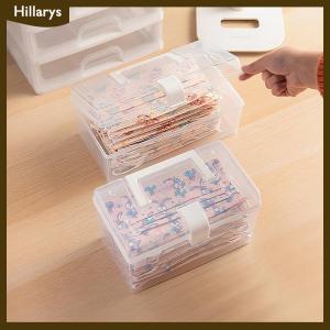 [Hillarys] Hộp đựng khẩu trang có tay cầm Hộp đựng đồ lặt vặt chống bụi kín công suất lớn chống nước chống bụi gia dụng hộp đựng