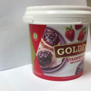 Goldenfil Strawberry Jam 1 kg / Selai Rasa Rasa Buah Strawberry / Selai Stroberi / Selai Roti Stroberi / Selai Manis Rasa stroberi