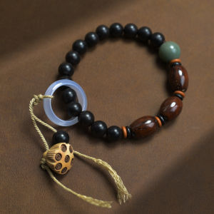 Original purple gold mouse carving Beijing-style eight-sided beads finely crafted hand-twisted with a chain for Buddhist prayer beads high-quality suitable for both men and women a collectible item