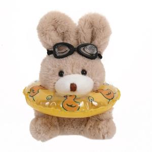 Lovely Bunnys Plush Keyring Rabbits Charm Keychain Fashionable Animal Key Holder Stylish Backpack Pendant for Girls