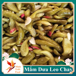 DƯA LEO MUỐI NGUYÊN TRÁI-Nhà làm- Chay mặn đều dùng được- Đặc Sản Minh Triết