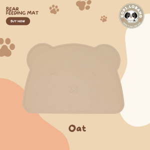 ✅[SG] BEAR PET FEEDING MAT ★ FOR DOG AND CAT FREE Training e-Guide Worth $7 ★ Clean & No More Mess  ★ SG Stock ★ Kopi Lobang ★ For Dog Cat ★ Perfect for Gift