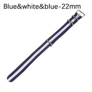 DISHONORSTORE76RE2 18 20 22 mm Durable Women Man Adjustable Loop Watchband Replacement Nylon Weaving Bracelet Watch Strap