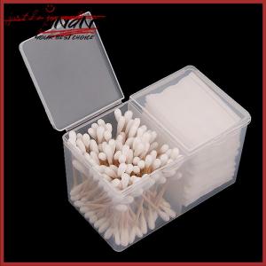 [minnan] กล่องเก็บสำลีพลาสติกใสกันฝุ่นตั้งโต๊ะกำจัดเครื่องสำอางลิปสติก
