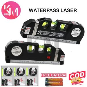 Waterpass Laser Level Pro 3 with meteran Penggaris Laser Waterpass Meteran Laser 250 Cm