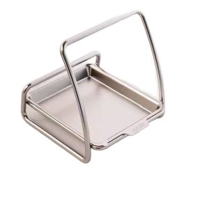 LYMEDIA Stainless Steel Cutting Board Holder Rustproof with Draining Tray Pot Lid Stand Durable Large Capacity Kitchen Storage Rack