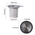 Tea Infuser Tea Strainer - Extra Fine Mesh Tea Strainers Tea Infusers For Loose Tea, Stainless Steel Tea Steeper Tea Diffuser With Large Capacity Tea Basket And Lid, Fits Teapots, Mugs, Cups. 