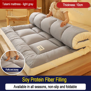 【Free Gift】Thickened Velvet Mattress Lamb Velvet Mattress Tatami Home/Dormitory/Student Solid Color Thick Mattress Comfortable Folding Single/Double/Queen/King size
