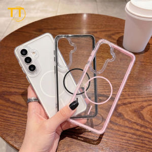 Tri-Town Clear Magnetic Case for Samsung A54 A15 A35 A55 A06 A07 A16 A17 A36 A37 A57 A26 5G Silicon TPU Cover
