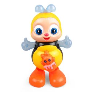 SUN ME With Sound Dancing Bee Toy Interactive Flash Lighting Bee Electric Toys Kids Gift Educational Children Music Pets Preschool Learning