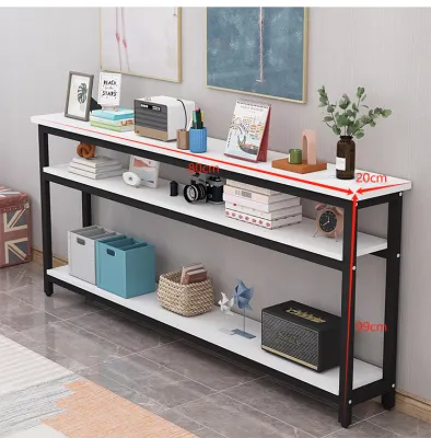Long table Multi-layer sofa side table Computer table Narrow side table against the wall