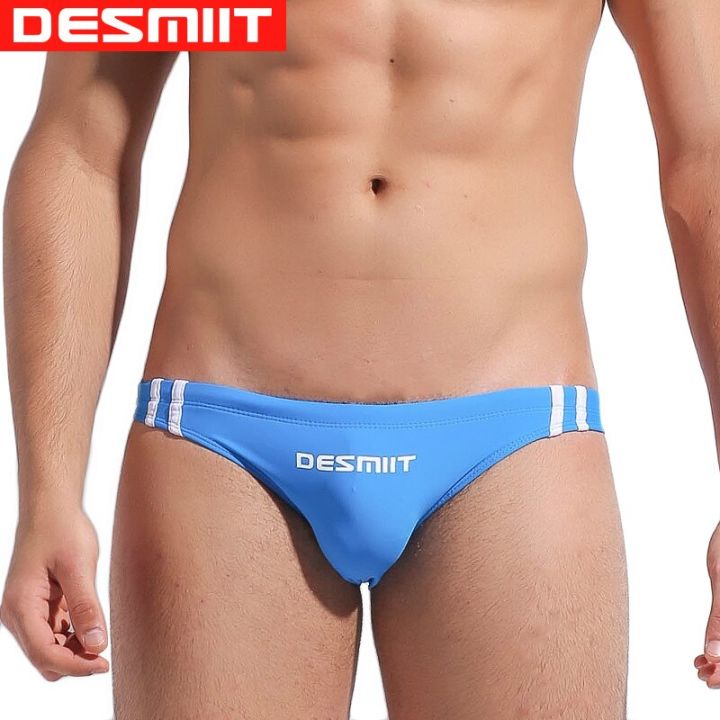 Desmiit Mens Swim Briefs Sexy Bikini Swimwear Swimming Trunks Swimsuit