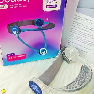 Neck Brace Neck Collar wtih 360° Adjustable Soft Chin Support Cervical Collar for Forward Head Posture Correction and Cervical Spine Support Neck Brace for Neck Pain and Support (Blue)