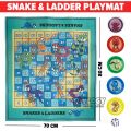 Snake and Ladder Playmat Game ( Matras Permainan Ular Tangga )(R6H0) Berkualitas Nyaman Multifungsi Termurah Alas Rumah B9G2 Polos Simple Lucu Children Motif Gambar Terlaris Edukasi Matras Bermain Baby Kekinian Unik Belajar Bayi Terbaru Portable Premium S. 