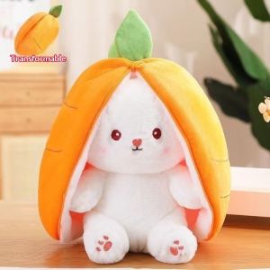 Bonnie Cathy Gấu bông thỏ dễ thương hình dâu tây có thể biến hình lý tưởng cho lễ cưới và quà tặng