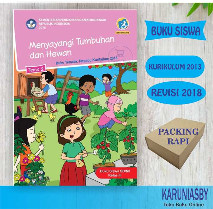 Buku Tematik SD Kelas 3 Tema 2 Revisi Terbaru Kurikulum 2013 Termurah ...