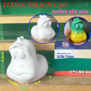 Tô Tượng Thạch Cao C116 THÚ CƯNG TU NƯỚC NGỌT dễ thương Tượng Trắng ( không kèm màu )