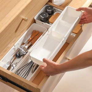 Drawer Organizer Box Home Retractable Sorting Kitchen Underwear Tableware Divider Box Stationery Storage Classification Sock Box