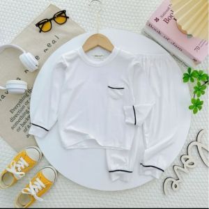 Bộ dài tay thun lạnh Minky Mom phong cách Hàn Quốc cho bé trai 11- 28 kg VTD-TT01