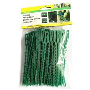 Isi 50 Tali Pengikat Tanaman 13cm Plant Tie Garden Kabel Pengikat Plastik Adjustable Untuk Tanaman Merambat Garden