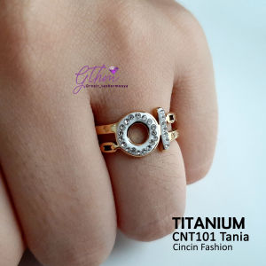 Cincin Cewe Ori Titanium Tania Perfect 10 Unik Keren Awet Fashionable Perhiasan Fashion Import Premium cnt101