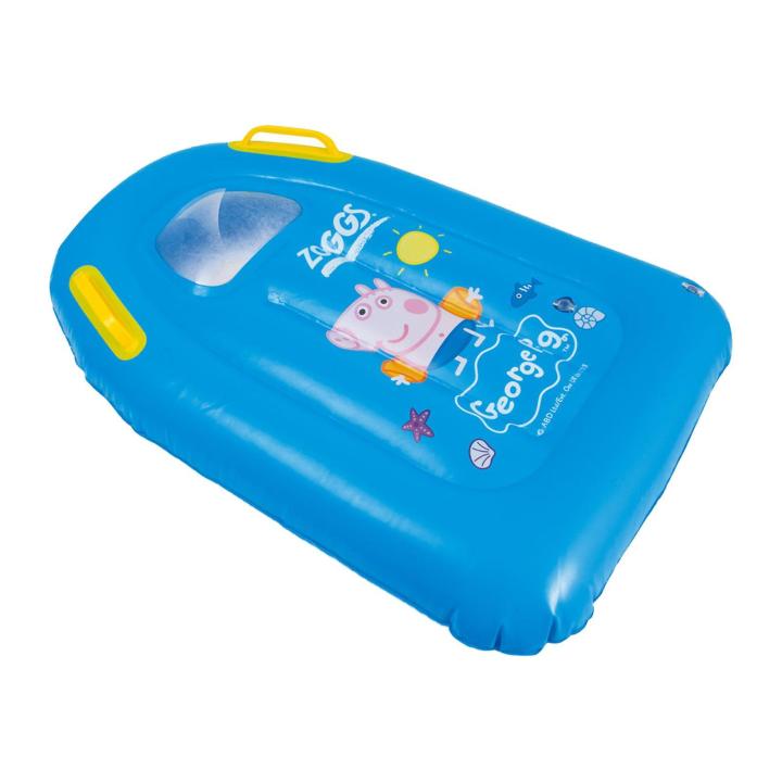 Zoggs Jr Peppa Pig Inflatable Body Board Blue Swim Float