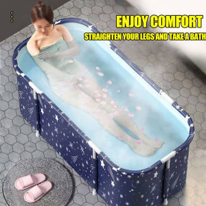 1.2 M Large Portable Bathtub 2 Adults New Folding Bath Bucket Six-Layer Oxford Cloth Adult Portable Bathtub Bath Bucket New Folding Bathtub Adult Portable Bathtub Bathing Bucket Bathtub Bathtub Adult Portable Bathtub Baby Folding Bathtub Adult Bathroom