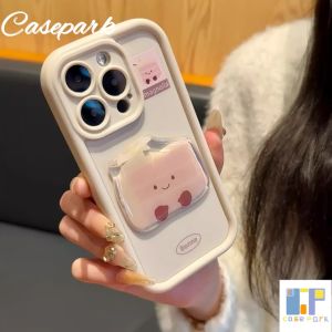 Casepark Casing For Samsung S21 S22 S23 S24 Plus Ultra A05 05s A33 5G A14 A34 A54 A04s A04E A24 A23 A13 A03 A52 A52s A03s A02s A12 A22 A51 A32 A50 4G 5G 3D Cartoon Cute Cake Doll With Chain INS Style Colorful Phone Cases TPU Soft Protective Cover