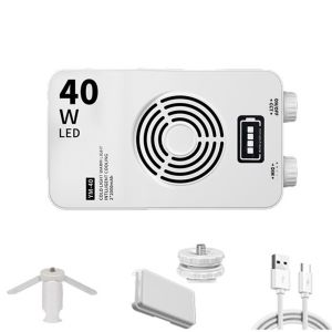 EO4MD 2800-9000K RGB LED Camera Light 4400mAh Battery 40W Portable Camera Fill Lamp Compact with Tripod Pocket Photography Light On-Camera Lighting