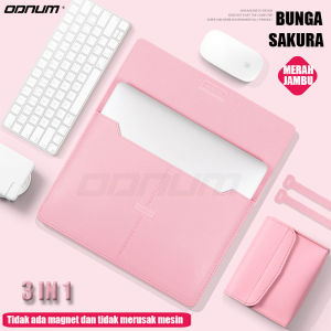 Baru 3 in 1 Ultra-tipis Bernapas Lengan Laptop Tahan Air Casing Kulit PU Lengan Bagian Dalam Laptop Penutup Pelindung Laptop Tas Laptop Bernapas Cocok untuk Lengan Laptop 13/14/15 Inci Tas Macbook