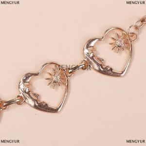 [COD] MENGYUR PUNK hip hop สไตล์โกธิคมูนมูนเอวสูงเข็มขัดโลหะสำหรับผู้หญิงเดรสเครื่องประดับเข็มขัดโซ่เอว