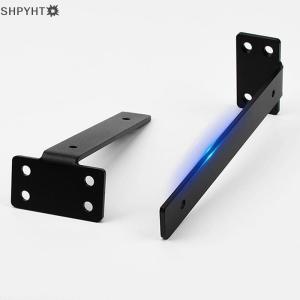 SHPYHT✨ 1 Set Heavy Duty Cast Iron Shelves Brackets Floating Shelf Brackets 4MM Thicked Invisible L Brackets For Shelves Support