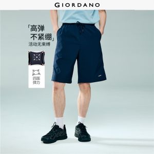 Giordano Beau Monde Men Men Seam Detail Shorts Free Shipping 13106216