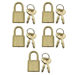 5Pcs Small Luggage Box Lock With Key Zincs Alloy Padlock Notebook Safety Lock Diary Padlocks for Notepad Diary Suitcases