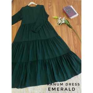 dress/Hanum dress/gamis rayon/gamis cringkel/dress busui/gamis polos