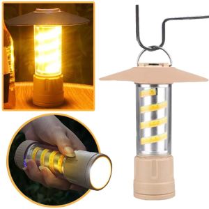 YUNAFIN Đa chức năng Đèn cắm trại LED Ánh sáng mạnh Chống thấm nước Công cụ chiếu sáng gian hàng Di động Có thể treo Đèn pin câu cá Ngoài trời