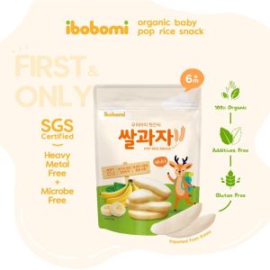 Korea Ibobomi Organic Pop Rice Snack - Banana (30g)